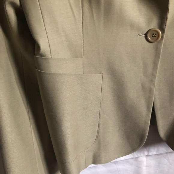 Holt Renfrew vintage beige blazer jacket - Picture 2 of 6